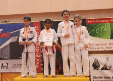 Phönix Cup, Staufen, 2024, Schweiz, Siegerehrung, Latheeksha Sivarasalingam, Shinsei Kan Lenzburg, Quirici2020, Hayabusa Karate Do Basel, Arin Tasdemir, Alma Sadikovic, Anna Clea Amendola