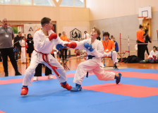 Phönix Cup, Staufen, 2024, Schweiz, Kumite, Shukokai Dojo Wetzikon, Philipp Büchler, Nino Nikolov, Karate Club Niko-Wholen