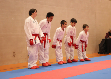 Phönix Cup, Staufen, 2024, Schweiz, Kumite, Shukokai Dojo Wetzikon, Team, Patrick Graf, Caleb Gossweiler, Colin McGuinness, Miraz Karaman, Jori Tahiri
