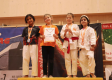 Phönix Cup, Staufen, 2024, Schweiz, Siegerehrung, Naiara Brühlmann, Shinsei Kan Lenzburg, Kiara Pagaria, Nippon Training Urdorf / Dietikon, Lily Janosi, Mirella Hanna