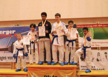 Phönix Cup, Staufen, 2024, Schweiz, Siegerehrung, Jonathan Tiefenauer, Hayabusa Karate Do Basel, Team, Edgar Cosse