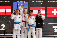 2023, Austrian Junior Open, Salzburg, Walserfeldhalle, Colin McGuinness, Kumite, Siegerehrung, Österreich, Shukokai Dojo Wetzikon