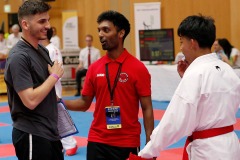 Peraveen Raveendran, 2023, Austrian Junior Open, Salzburg, Walserfeldhalle, Riccardo Terribilini, Kumite, Coach, Österreich, Shukokai Dojo Wetzikon