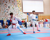 2025, Austrian Junior Open, Salzburg, Österreich, Kumite, Cebrail Baumgartner, SSKF Karate Team, Tommaso Romagnani, Leoni di San Marco