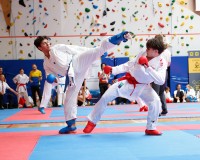 2025, Austrian Junior Open, Salzburg, Österreich, Kumite, Cebrail Baumgartner, SSKF Karate Team, Tommaso Romagnani, Leoni di San Marco