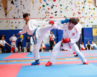 2025, Austrian Junior Open, Salzburg, Österreich, Kumite, Cebrail Baumgartner, SSKF Karate Team, Tommaso Romagnani, Leoni di San Marco