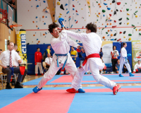 2025, Austrian Junior Open, Salzburg, Österreich, Kumite, Cebrail Baumgartner, SSKF Karate Team, Tommaso Romagnani, Leoni di San Marco