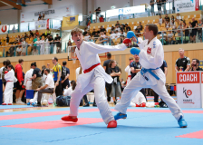 2025, Austrian Junior Open, Salzburg, Österreich, Kumite, Jonathan Tiefenauer, SSKF Karate Team, Yagiz Sagin, Bayerischer Karate Bund