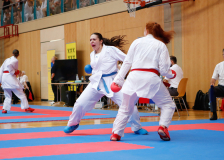 2025, Austrian Junior Open, Salzburg, Österreich, Kumite, Shukokai Dojo Wetzikon, Aya Ben Aicha, Ariana Cimpoi, Leoni di San Marco