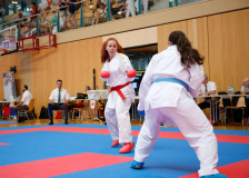 2025, Austrian Junior Open, Salzburg, Österreich, Kumite, Shukokai Dojo Wetzikon, Aya Ben Aicha, Ariana Cimpoi, Leoni di San Marco