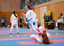 2025, Austrian Junior Open, Salzburg, Österreich, Kumite, Shukokai Dojo Wetzikon, Aya Ben Aicha, Ariana Cimpoi, Leoni di San Marco