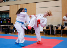 2025, Austrian Junior Open, Salzburg, Österreich, Kumite, Shukokai Dojo Wetzikon, ASKÖ Karate Kara, Emma Schütze, Aya Ben Aicha