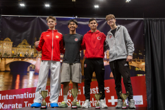 Pokale,Kumite,Siegerehrung,Basel,2026,International Basel Open Masters,Karl Ravas,Shukokai Dojo Wetzikon-Volketswil-Winterthur,Florian Braunroth,Eloy Alfonso Perez,Dorart Hasani,KARATE DOJO CHIKARA CLUB ERFURT E.V.,NEUCHÂTEL KARATÉ-DO,KARATE CLUB VALAIS