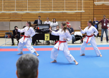 2024, Berlin Open, Berlin, Deutschland, Kata, Team, UNIVERSITÄTSSPORTVEREIN ERFURT E.V., Mia AUFFENBAUER, Helena Lippert, Elsa Drissen