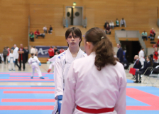 2024, Berlin Open, Berlin, Deutschland, Kumite, Shukokai Dojo Wetzikon, Gianna Dalla Lana, Vigga Rasmussen, ISHOEJ KARATE KLUB