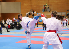 2024, Berlin Open, Berlin, Deutschland, Kumite, Shukokai Dojo Wetzikon, Gianna Dalla Lana, Maia Gisserup, ISHOEJ KARATE KLUB