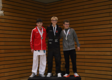 2024, Berlin Open, Berlin, Deutschland, Siegerehrung, Shukokai Dojo Wetzikon, Matteo Scagnetti, KARATE DOJO CHIKARA CLUB ERFURT E.V., Elias Janott, Elias Rosenstadt, ISHOEJ KARATE KLUB
