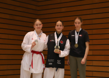 2024, Berlin Open, Berlin, Deutschland, Siegerehrung, Shukokai Dojo Wetzikon, Lenya Lawrenz, Celine Eck, LV Brandenburg, Kateryna Pyvovarova, BERLINER TURN- UND SPORTCLUB E.V.