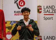Salzburg, Kumite, Pinzgau, Eurocup, Österreich, 2025, Austria, Mittersill, Karl Ravas, Shukokai Dojo Wetzikon, Siegerehrung, Medaillen