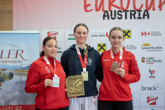 Eurocup,Kumite,Siegerehrung,Österreich,SSKF Karate Team,Leistungszentrum WIEN,Danicha Buerki,Austria,Mittersill,Pinzgau,2026,KARATE KLUB KRANJ,Tinkara Leben,Wiktoria Olszanska,Lilly Leissner,KARATE-DO ROCHLITZ E.V.