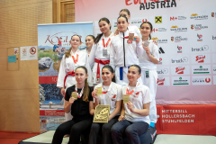 Sima Mousa,Alejandra Andritoi,Mara Fischer,Lusiana Dubravac,Nippon Wien,Amene Bagheri,Mia Günther,Lena Jung,Masa Bosijokovic,Azalea Harbas,2026,Eurocup,Lea Jejinic,Karate Leistungszentrum Pinzgau,Pinzgau,Mittersill,Austria,Shin Tai Karate Vöcklabruck,Österreich,Siegerehrung,Kumite