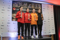 KARATESCHULE SCHÖTZ,Melina Hodel,SSKF KARATE TEAM,Suela Nikolla,NEREA MEY MARANO,SHINSEI KAN LENZBURG,MONA SCHWERZMANN,Kumite,Siegerehrung,Basel,Switzerland,2026,International Swiss Junior Open