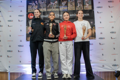 NAYA GNAEGI,NORELL KUNZ,Leana Qorraj,EZA GUYE,KARATEDO LYSS-AARBERG,IKIGAIDO KARATE FÄLLANDEN,KARATESCHULE SCHÖTZ,NEUCHÂTEL KARATÉ-DO,Kumite,Siegerehrung,Basel,Switzerland,2026,International Swiss Junior Open