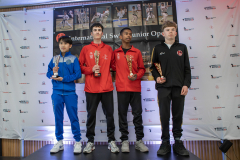 LAARUSHAN SIVARASALINGAM,Cedric Götz,LEVIN VUONG,SHINSEI KAN LENZBURG,SSKF KARATE TEAM,KARATEDO LYSS-AARBERG,KARATESCHULE SURSEE,LEONARDO MATEUS GOMES,Kumite,Siegerehrung,Basel,Switzerland,2026,International Swiss Junior Open
