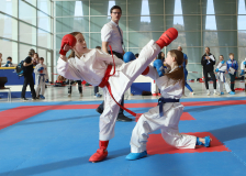 2025, Junior Karate League, Brugg, Windisch, Schweiz, Kumite, Shukokai Dojo Wetzikon, Zoe Keller, Ellie Keller