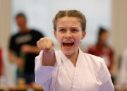 2024, Junior Karate League, Brugg, Windisch, Schweiz, Kata, Ladina Herrmann