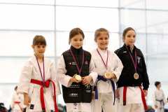 2024, Junior Karate League, Brugg, Windisch, Schweiz, Kata, Julia Weiss, Sophie Koller, Neva Spicher, Kenza Ameti, Siegerehrung