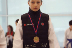 2024, Junior Karate League, Brugg, Windisch, Schweiz, Kata, Anna Sophia Pfister, Siegerehrung