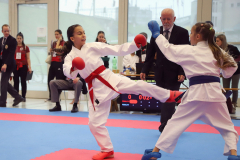 2024, Junior Karate League, Brugg, Windisch, Schweiz, Kumite, Lara Haas, Anastasia Bracco