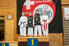 Felicia Sigg,Victoria Hartkorn,Aya Haddouche,Jana Fries,Junior Karate League,Siegerehrung,Schweiz,Shukokai Dojo Wetzikon,2026,Kriens