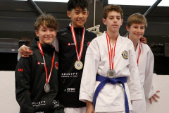 2023, Junior Karate League, Liestal, Siegerehrung, Florian Bhend, Karl Ravas, Tobias Riedel, Schweiz, Shukokai Dojo Wetzikon