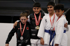 2023, Junior Karate League, Liestal, Siegerehrung, Devrim Yildirim, Michele Pandini, Schweiz, Shukokai Dojo Wetzikon