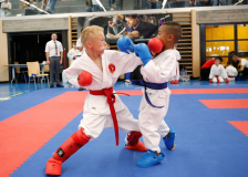 2025, Junior Karate League, Liestal, Schweiz, Shukokai Dojo Wetzikon, Kumite, Ferris Freitag, Mihailo Djukic, Fudokan Karate Basel