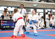 2025, Junior Karate League, Liestal, Schweiz, Shukokai Dojo Wetzikon, Kumite, Felicia Sigg
