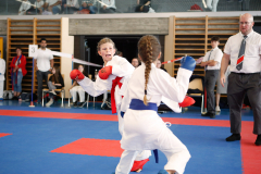 2024, Junior Karate League, Liestal, Schweiz, Kumite, Mira Hoffmann, Julia Weiss, Shukokai Dojo Wetzikon