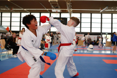 2024, Junior Karate League, Liestal, Schweiz, Kumite, Kamea Dean Farinas, Geti Ukaj, Shukokai Dojo Wetzikon, Hoitsugan Kyokai Karate Solothurn