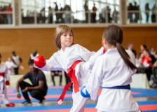Junior Karate League, Kumite, Schweiz, Wettingen, Shukokai Dojo Wetzikon, 2025, Runa Eichenberger