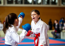 Junior Karate League, Kumite, Schweiz, Wettingen, Shukokai Dojo Wetzikon, 2025, Aya Haddouche