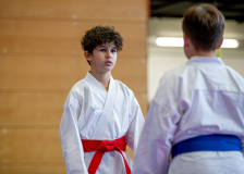 Junior Karate League, Kumite, Schweiz, Wettingen, Shukokai Dojo Wetzikon, 2025, Arian Ajvazi