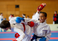 Junior Karate League, Kumite, Schweiz, Wettingen, Shukokai Dojo Wetzikon, 2025, Franco Freitag