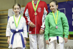 2024, Lions Cup, Lustenau, Kata, Österreich, Lynn Kurmann, Zoe Keller, Melina Hodel, Siegerehrung, Shukokai Dojo Wetzikon, Karateschule Schötz/Wauwil