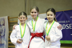 2024, Lions Cup, Lustenau, Kata, Österreich, Mia Sara Cajic, Mira Hoffmann, Julia Weiss, Siegerehrung, Shukokai Dojo Wetzikon, Kimura Shukokai Karate Limmattal