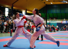 2024, Schweizermeisterschaft, Sursee, Schweiz, Kumite, Shukokai Dojo Wetzikon, Luna Molitor, Noemi Emma Mühlemann, Karatedo Lyss-Aarberg