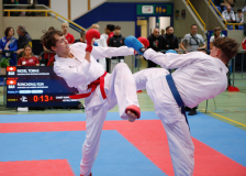 2024, Schweizermeisterschaft, Sursee, Schweiz, Kumite, Shukokai Dojo Wetzikon, Tobias Riedel, Elia Roncagalli, Karatedo Lyss-Aarberg