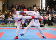 2024, Schweizermeisterschaft, Sursee, Schweiz, Kumite, Alina Fedina, Alya Atasoy, Karateschule Glarus, Shotokan Karateschule St. Gallen