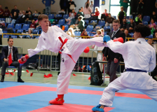 2024, Schweizermeisterschaft, Sursee, Schweiz, Kumite, Shukokai Dojo Wetzikon, Deny Kamilovski, Kimura Shukokai Karate Limmattal, Karl Ravas